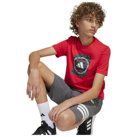 Adidas Παιδική κοντομάνικη μπλούζα Camo Box Adidas Παιδική κοντομάνικη μπλούζα Camo Box
